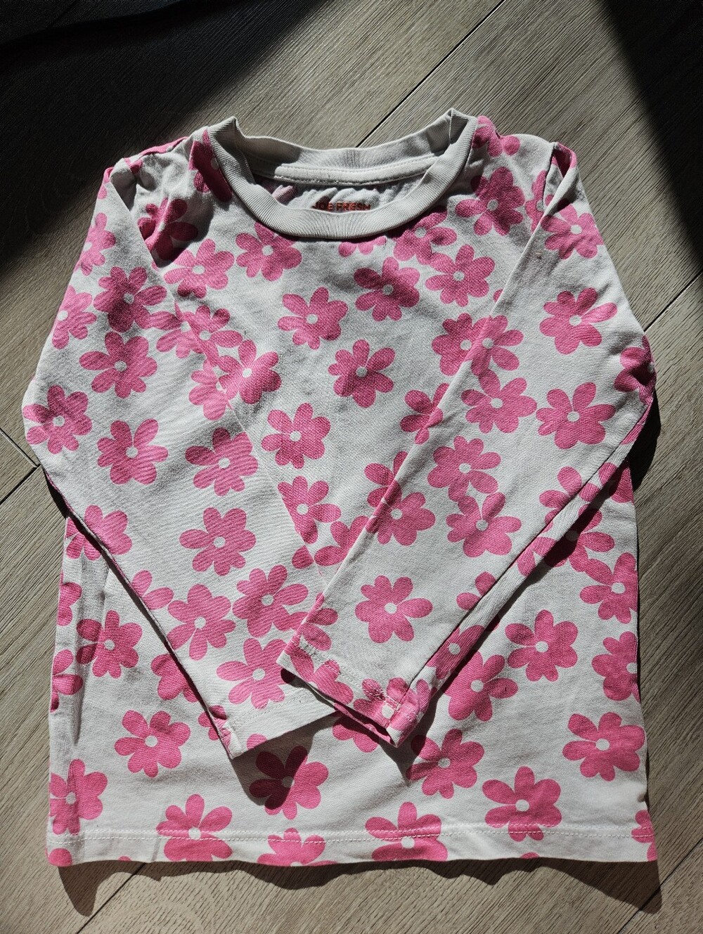 Joe Fresh Toddler Girls Pink Floral Long Sleeve Shirt Top Size 5T🩷